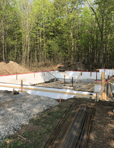 icf foundation and for a custom garage